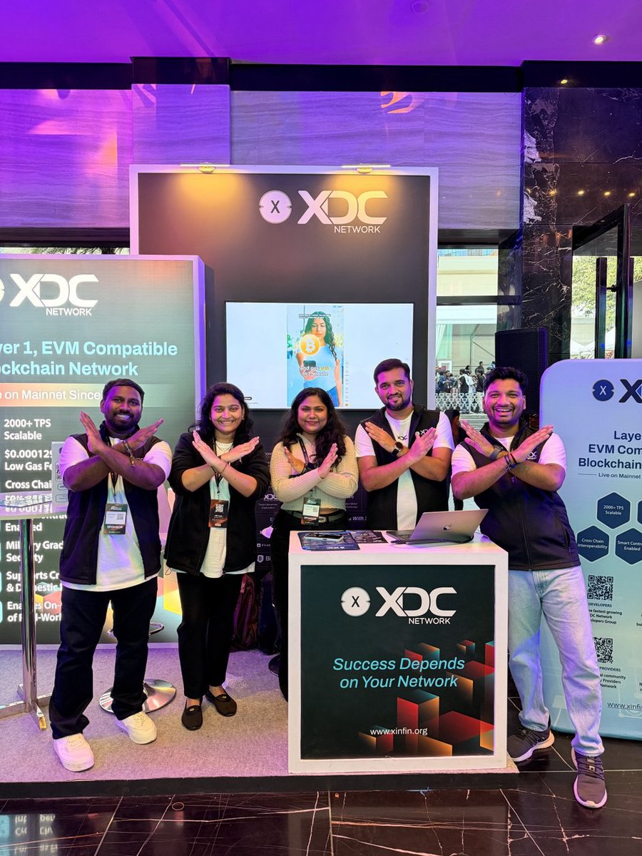 Our Project Manager Ms. Dhriti Misra delivered a product walkthrough &amp; moderated the panel “The Builders of Finternet: Building Real-World Value Beyond Speculation” at IBW Workshop — XDC Network: Live @ India Blockchain Week 2025.

Huge thanks to everyone who visited the XDC
