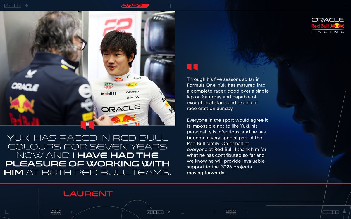 redbullracing's tweet image. 🗣️ &quot;I thank him for what he has contributed so far and we know he will provide invaluable support to the 2026 projects moving forwards.&quot;

🔗 win.gs/2026-drivers-xo
