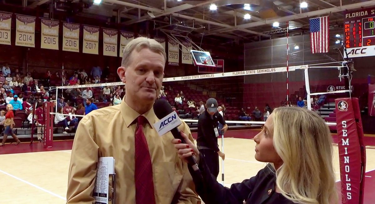 Spent my Black Friday on the sidelines covering ACC volleyball 🏐🎤Clemson upset Florida State, powered by Mia McGrath’s 19-kill performance!