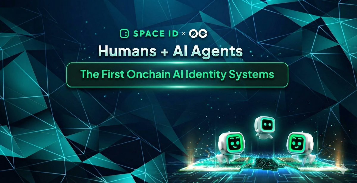 SPACEID's tweet image. .0g domains with @0G_labs:

The first domain system built for both humans AND AI agents.

✅ Agent-to-agent transactions
✅ Human-to-agent interactions
✅ Trackable, attributable, verifiable

When millions of autonomous agents operate onchain, identity isn&apos;t optional. It&apos;s…