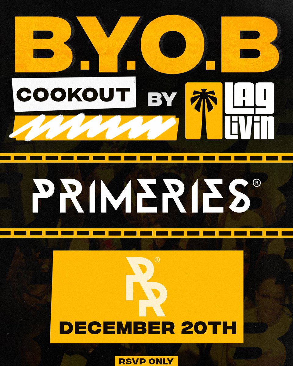 See you soon.💛💛

BYOB | Grill | Shop the pop-up | Live poetry | Sunset EDM

Bring your bottles, Bring your friends, Bring your energy

Dec 20th | 1PM-9PM | SSD HQ
RSVP link in bio - this one’s intimate!