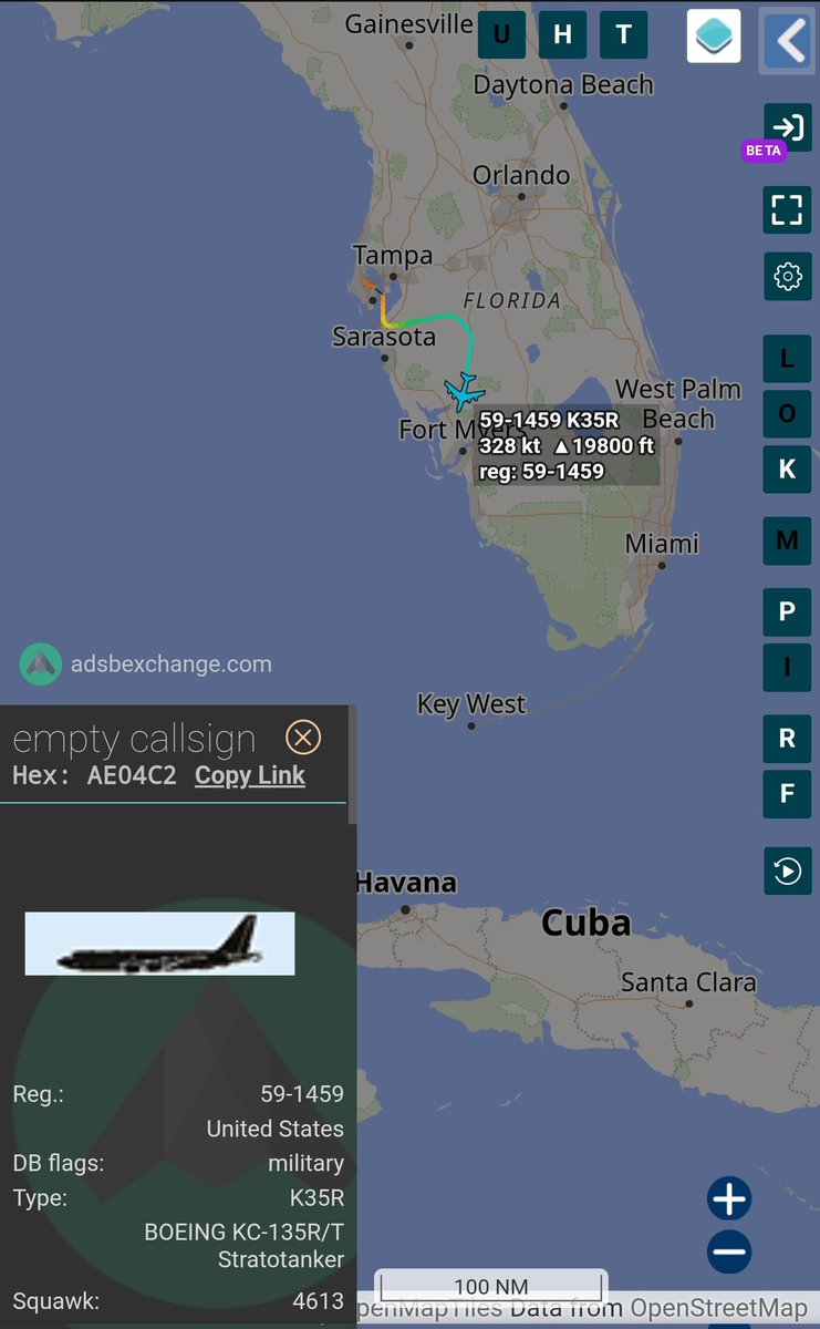 sipjack1776's tweet photo. KC-135R Stratotanker
#AE04C2/59-1459
Out of MacDill AFB
@Borrowed7Time @r4streando @FlconEYES @Arr3ch0 https://t.co/AF6bonmWwv
