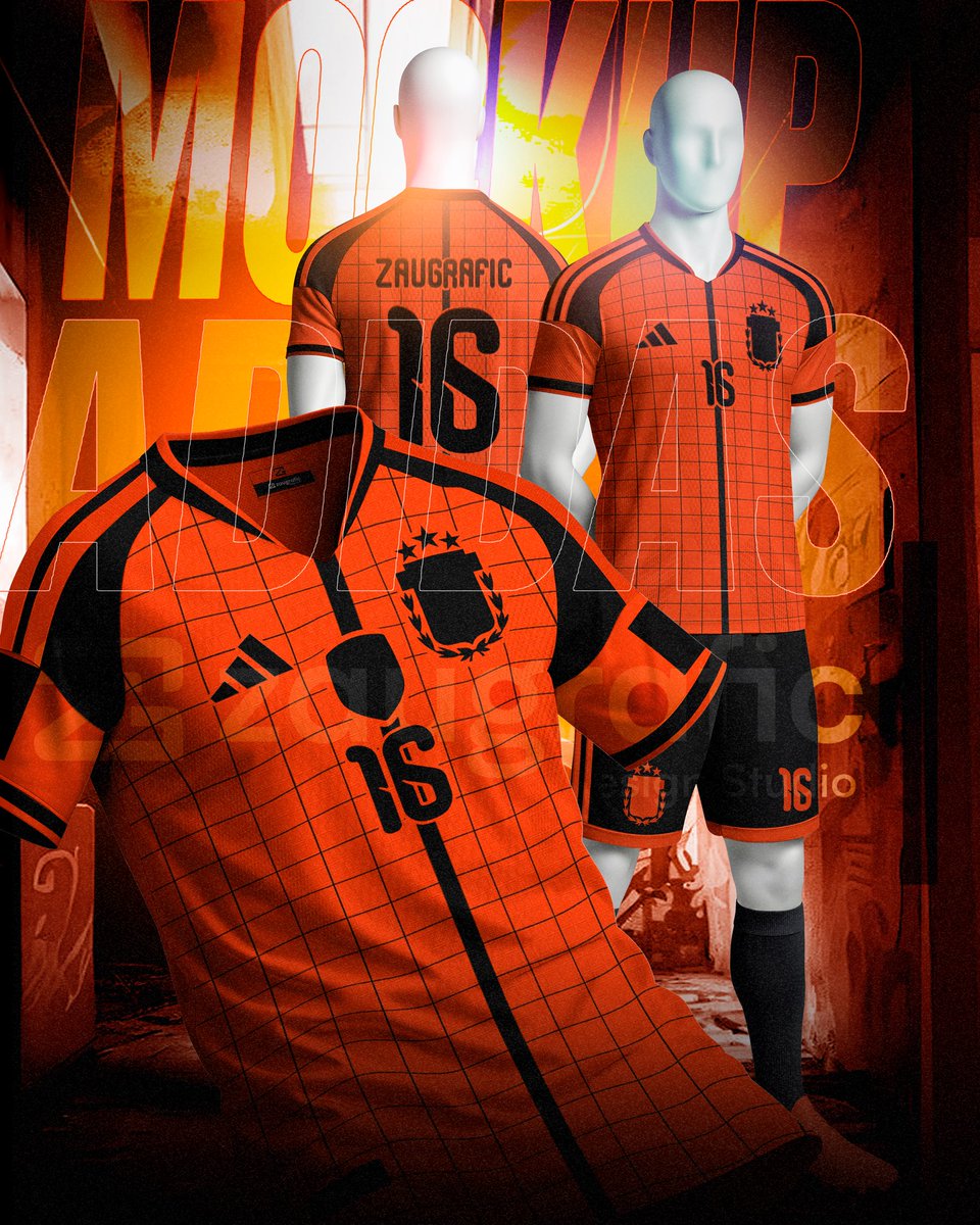 zaugrafic's tweet photo. Mockup Adidas 2026 PSD disponible en nuestro canal de Patreon https://t.co/ThkP7BmYwv