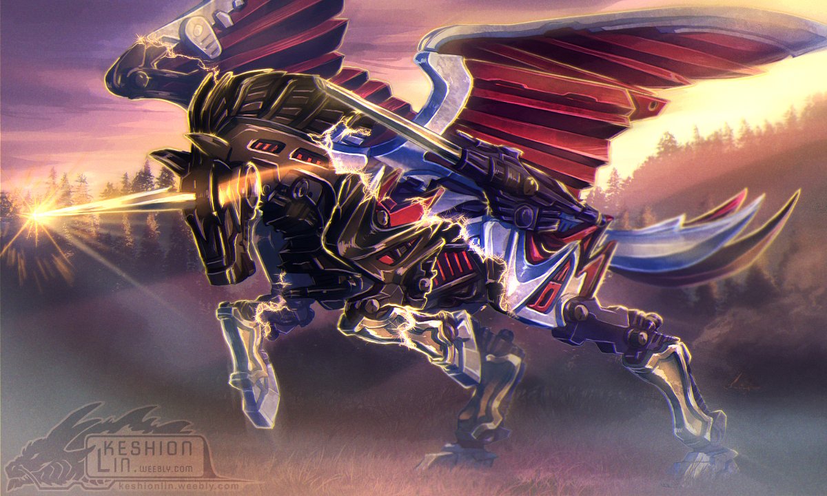 KeshionL's tweet photo. Old rough digital piece done for an off-site #Zoids fan, who wanted an Orudios transforming into an Evil Pegasus~ I still love this idea.
#ゾイド https://t.co/jIKtJxQ0PP