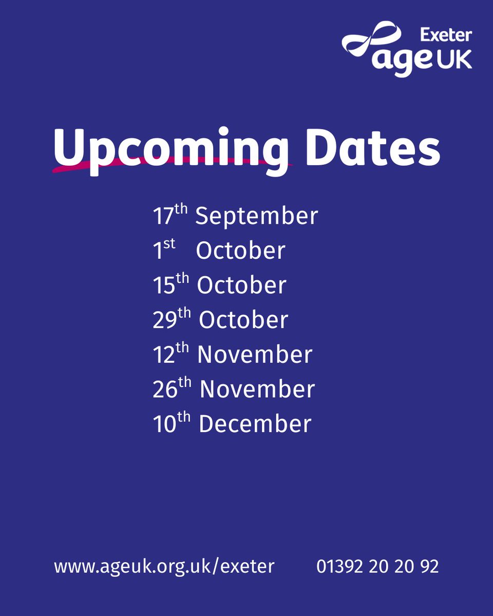 AgeUKexeter's tweet photo. 🎶 Love to sing? Join our bi-weekly Singalong at Age UK Exeter! Warm voices, friendly faces, and classic tunes to lift your spirits.  Come make some joyful noise! All welcome aged 50+

Or book tickets here > https://t.co/SNBh3uIowX 
#ExeterEvents #Singalong #AgeUKExeter https://t.co/8lhVKsRxIx