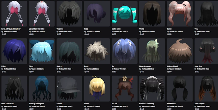 TouhouUGCStore's tweet image. We Just Released 20+ Hairs in our ugc group! 
We&apos;ve also Released plushies of Erlking Heathcliff, Christmas Miku &amp;amp; Christmas Teto !

Check out the group here: roblox.com/communities/35…

#ROBLOX #Robloxugc #erlking #Heathcliff #LimbusCompany #Limbus_Company #Teto #Miku #Christmas