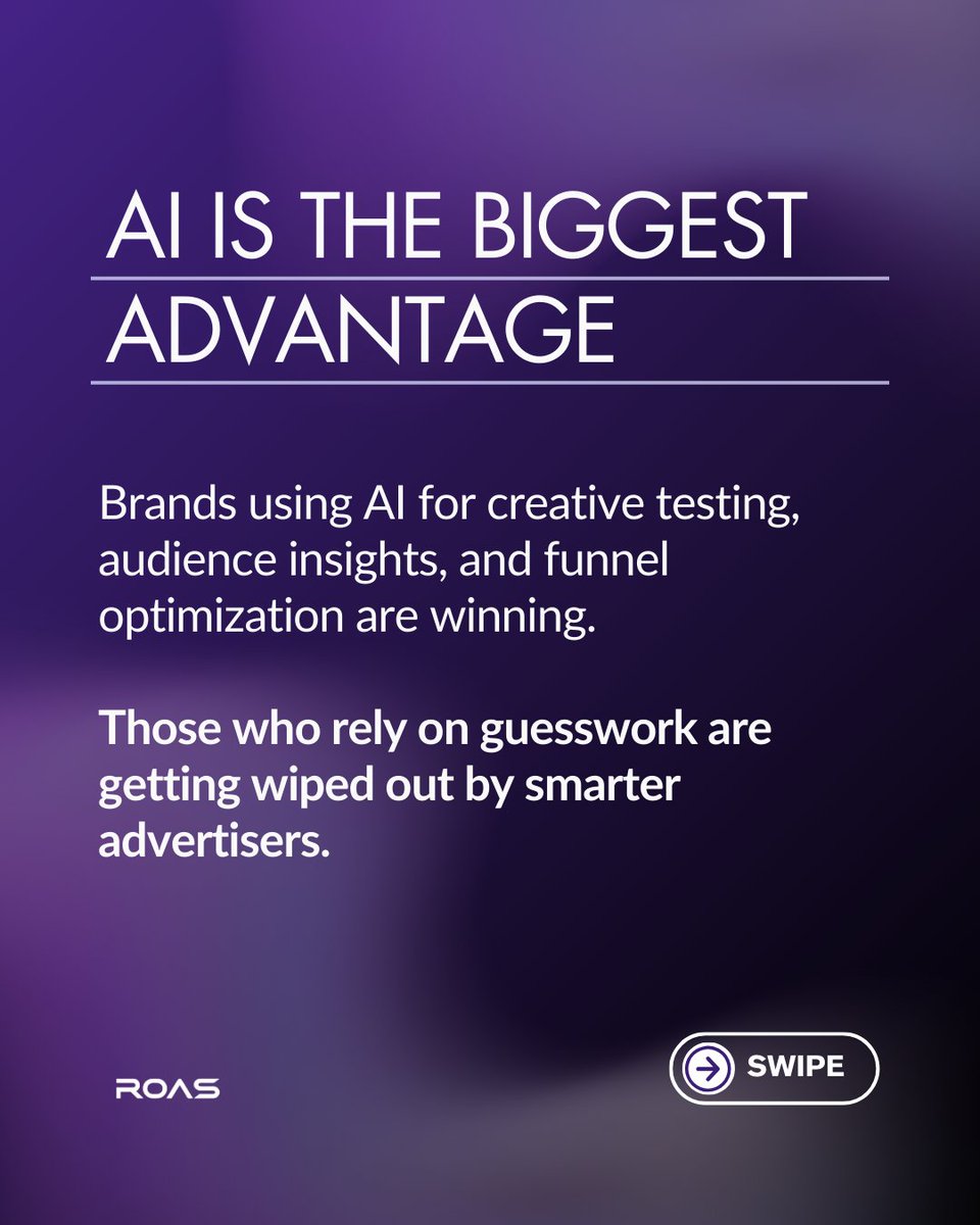 roas's tweet image. 🚀 The ad world is evolving fast, and the brands winning in 2025 are the ones adapting to how people actually consume content today.

At ROAS, we build complete growth systems that align ads, funnels, nurture, and conversion. So, every dollar you spend works harder. 🙌

📈 Want…