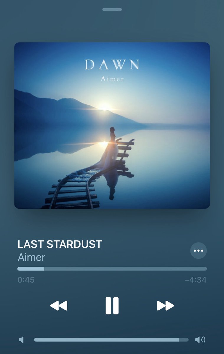 hidechaaa_hobby's tweet image. 深夜に聴くとぐっと刺さる名曲
Aimer
「LAST STARDUST」
#NowPlaying