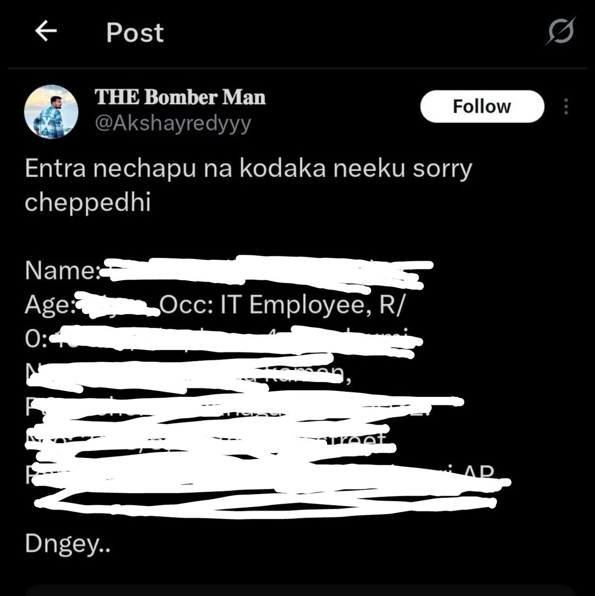 Tent_owners's tweet photo. Accountability theeskuntava brother nee fandom tharapuna @235Shashi https://t.co/kxWS9t5b4Q