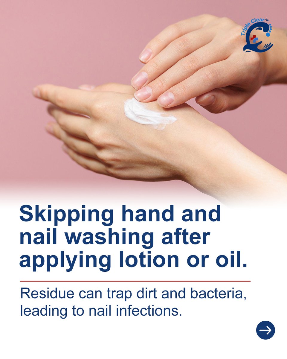TripleClearHF's tweet image. Small nail care mistakes can cause infection or damage.

From short cuts to ignored discoloration, details matter.

Protect and strengthen with Triple Clear HF. DM us to order!

#NailHealth #NailHygiene #TripleClearHF