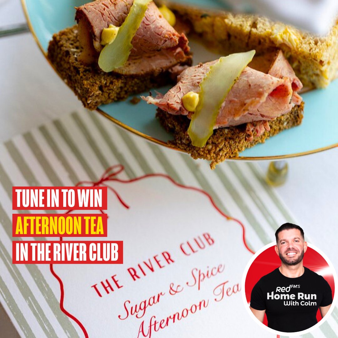 CorksRedFM's tweet image. Tune in to Home Run with Colm this week to win Afternoon Tea for two people at @RiverleeHotel