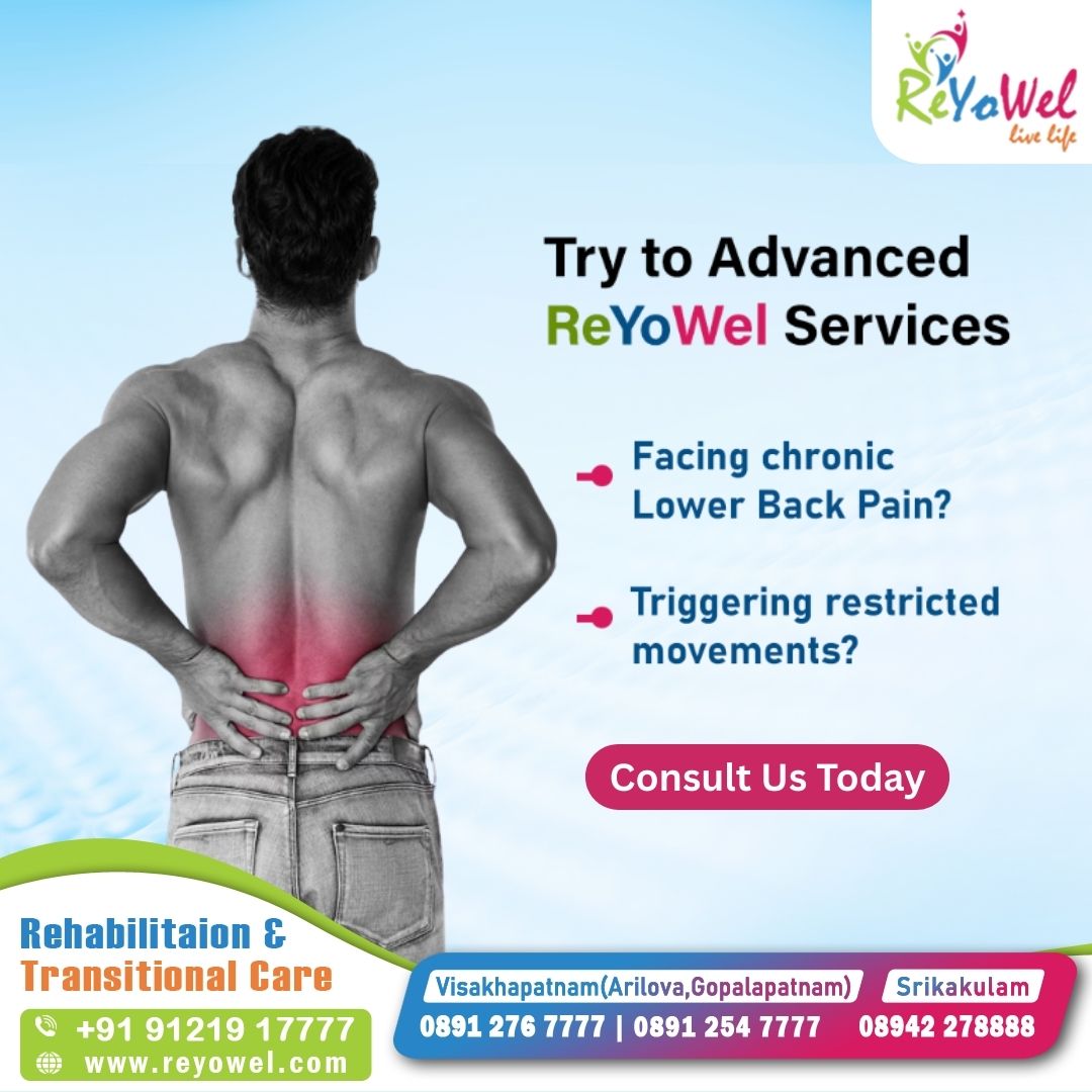 reyowel's tweet image. Facing chronic Lower Back Pain? or Triggering restricted movements? Try the Advanced ReYoWel Services!
#ReyowelCare #RehabilitationCare #TransitionalCare #HealingWithCare #PatientRecovery #PostSurgeryCare #InjuryRehabilitation #RegainIndependence #HolisticHealing #ReyowelRehab