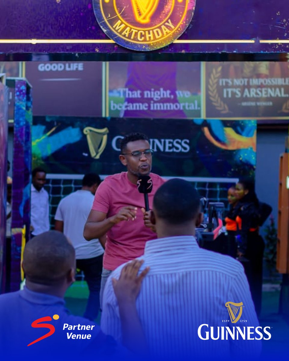 SSpartnerZA's tweet photo. Fans, football and a cold Guinness - Tanzanian matchdays just hit different. 🔥

#SuperSportPartnerVenue  #Tanzania #Guinness https://t.co/2HREftDNrE