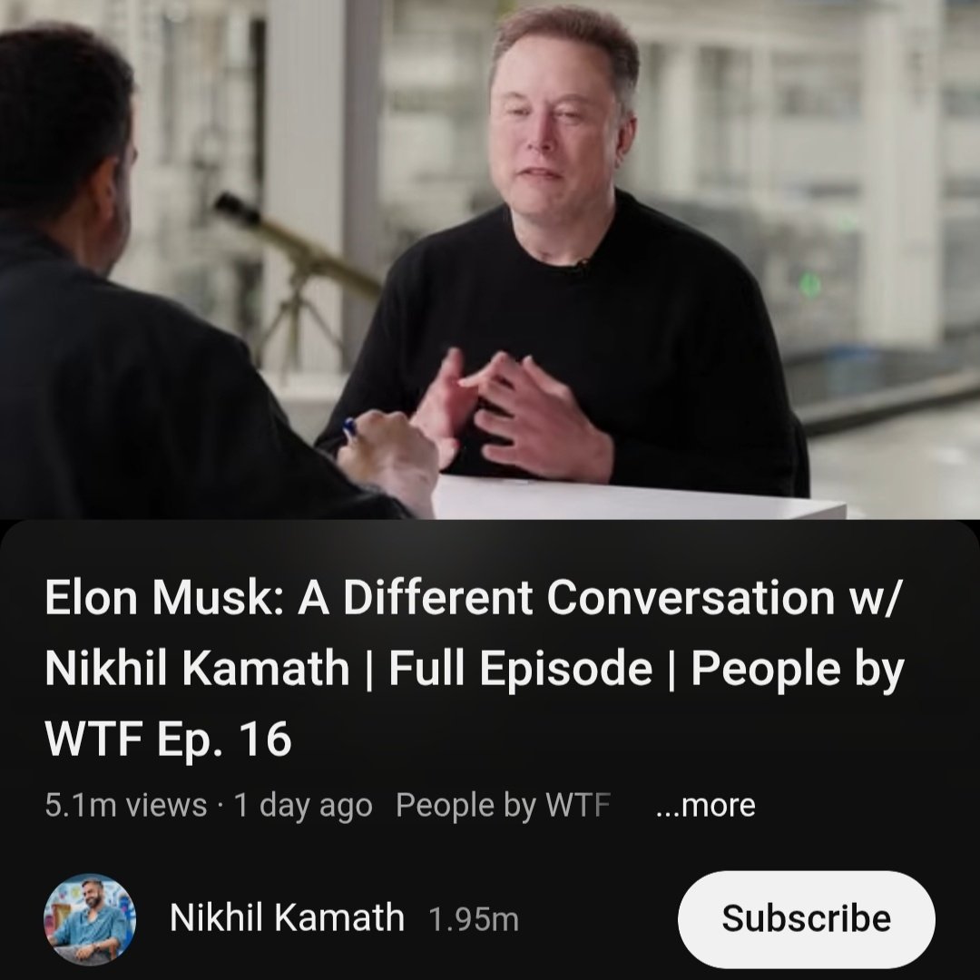 Om_Codes_'s tweet image. Just watched the Elon Musk × Nikhil Kamath podcast.
Unpopular opinion: it was so overrated.
&amp;gt; Everyone hyped it like “finally a deep Indian podcast with actual depth”… nah bro, it was hollow af.
What actually happened:
&amp;gt; They laughed every 10 seconds like it’s a comedy show 
&amp;gt;…