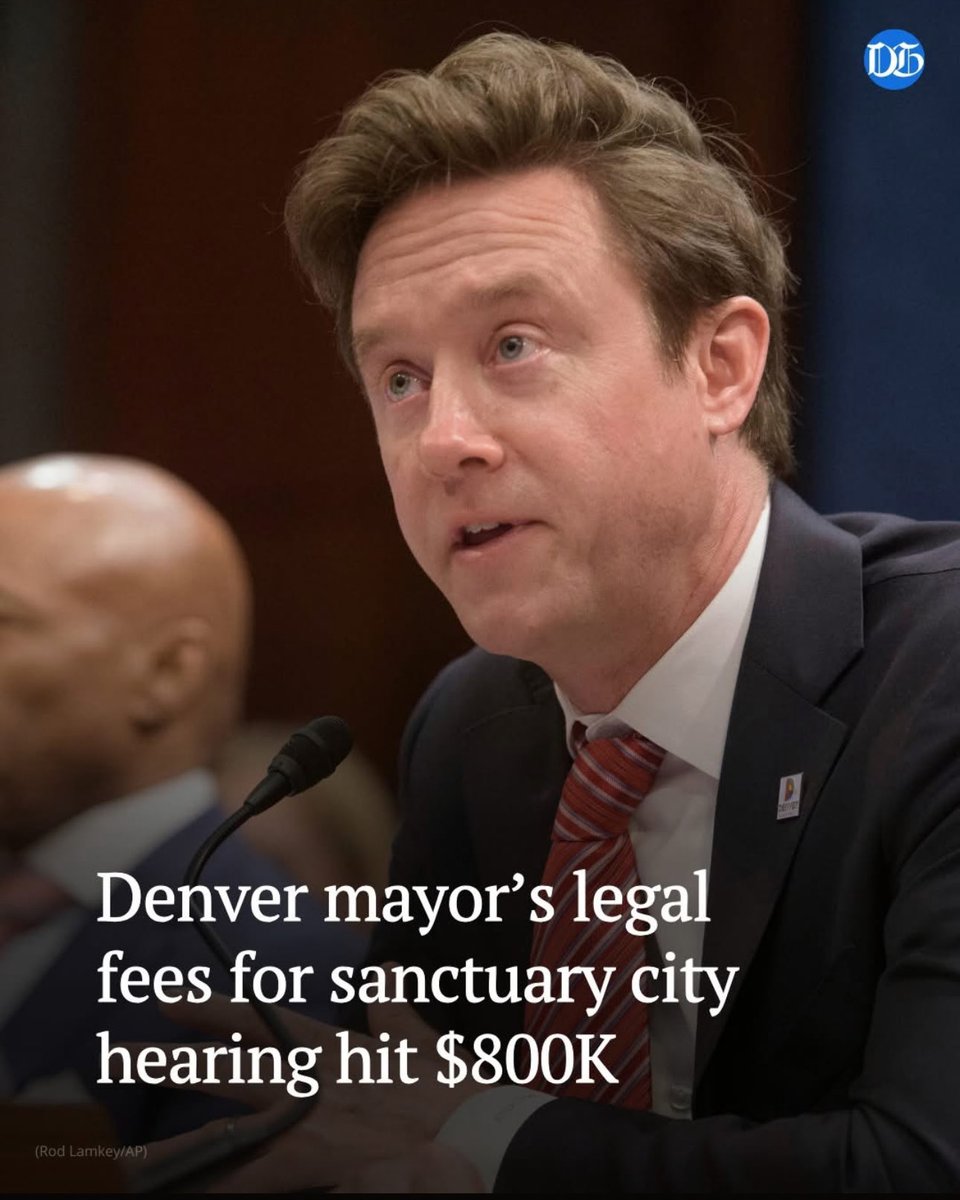 Such vibrant spending by Denver's Democratic Mayor Mike Johnston, he just racked up a whopping $800,000 in legal fees, aka taxpayer dollars for prepping and testifying at a congressional hearing on sanctuary cities. 

That's on top of travel costs for him and his staff. And get