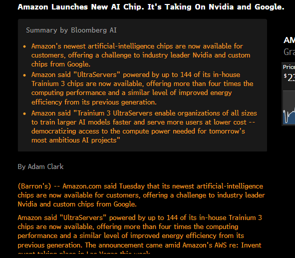 Amazon Trainium 3 UltraServers