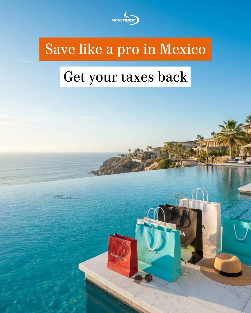 Moneybackmex's tweet photo. Buy your favorite brands, soak in the sun, and get 9% back on your purchases by requesting your tax refund with MoneyBack.
Holiday shopping has never looked this good — or felt this smart.
#MoneyBackMexico #TaxRefund #ShopInMexico #HolidayShopping #TravelSmart #ShopAndSave https://t.co/zRnmCK2h2G