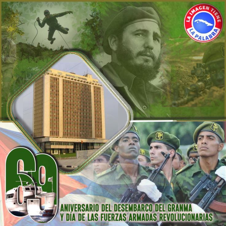 Desde #ANAPCuba les deseamos feliz Aniversario 69 del desembarco del yate Granma y día de las Fuerzas Armadas Revolucionarias.
#65AñosANAP