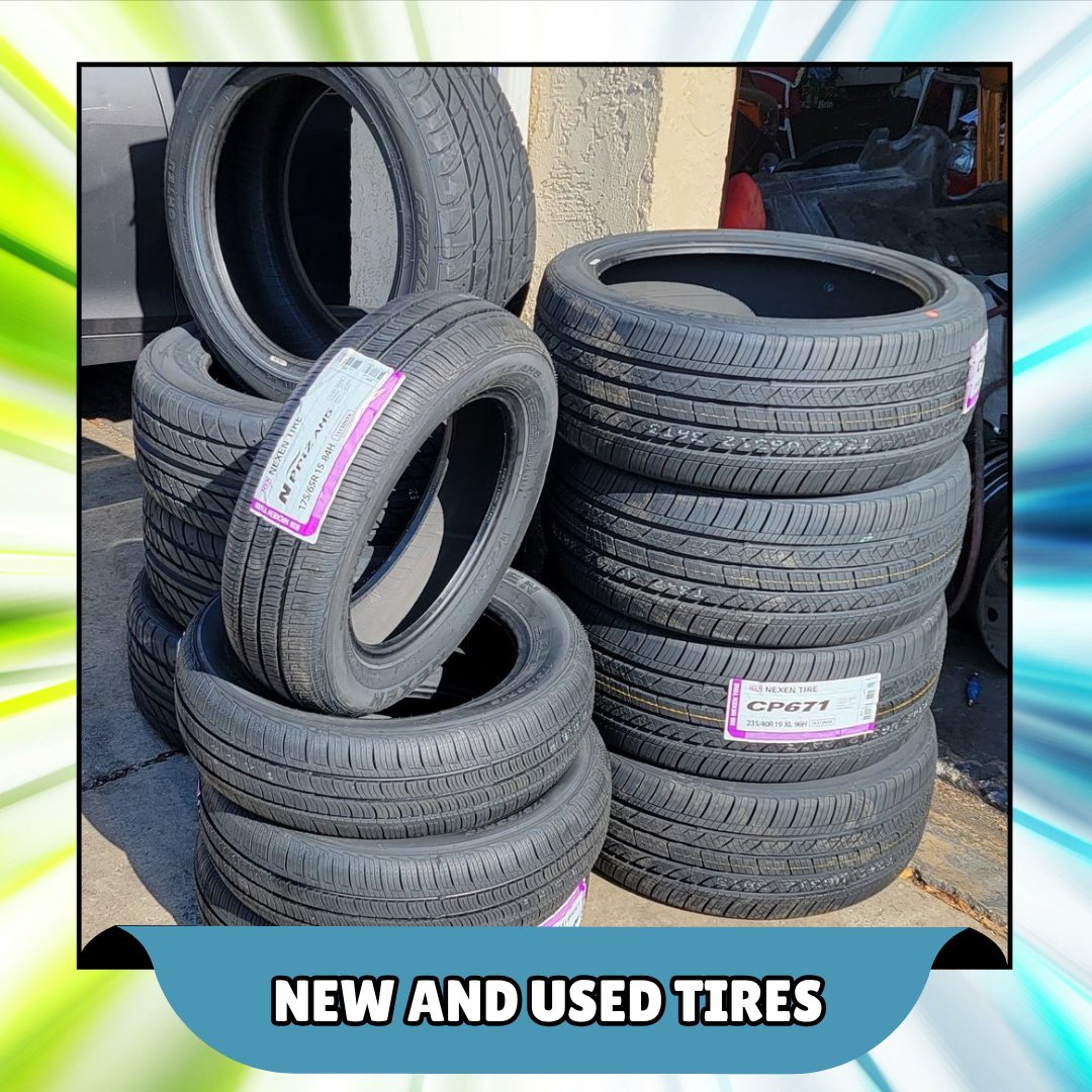 AccessibleAuto's tweet photo. Shopping for tires? We’ve got plenty. Our new and used tires are quality-checked and budget-friendly. Come check out our selection, and let us help you pick the perfect set! #NewAndUsedTires
https://t.co/kNDjEUiiwY https://t.co/4dl96o0Ezl
