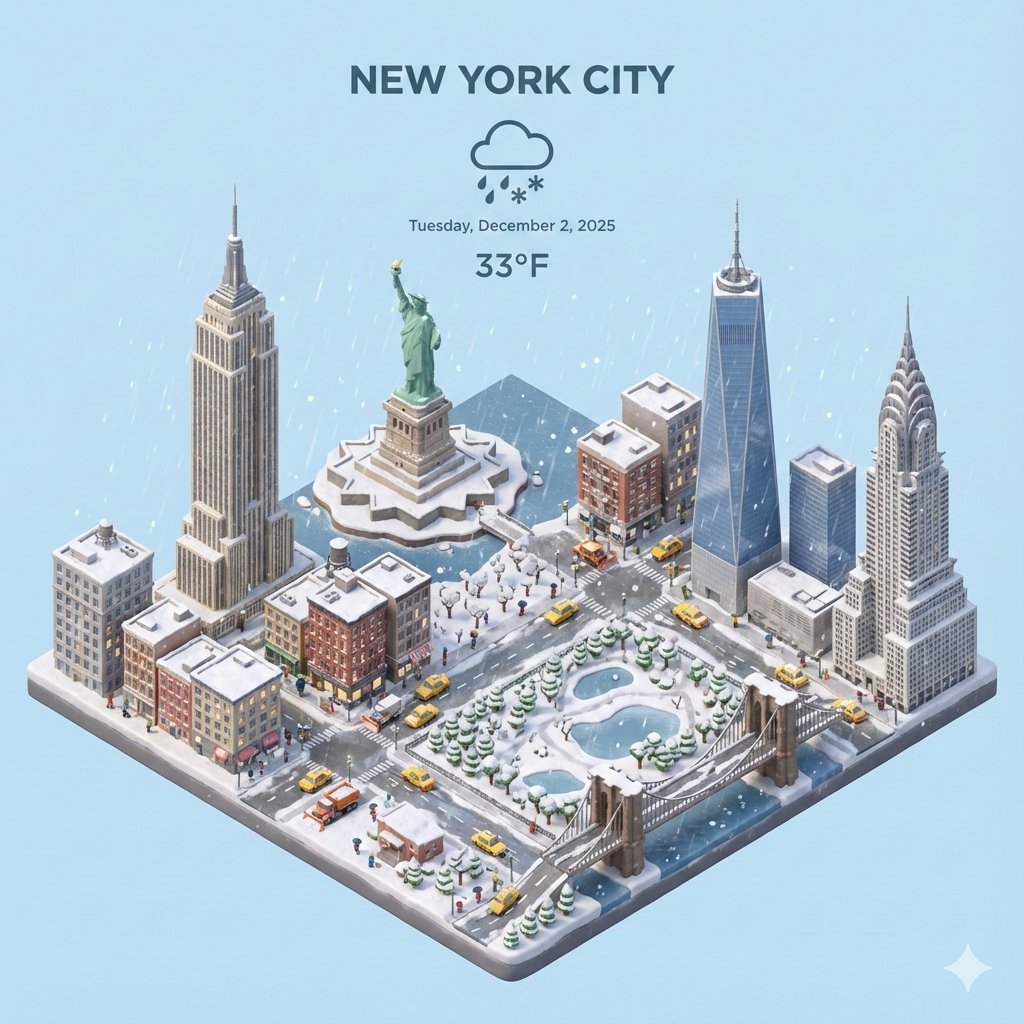 thorwebdev's tweet image. Brace yourself, New York, winter is coming! 🗽❄️🥶

Prompt below 👇