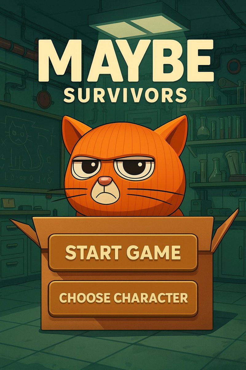MaybeTheToken's tweet photo. MAYBE “Rougelike Bullet Haven” Game Coming Soon 📦 

MAYBE Survivors! https://t.co/q1gJHHcy4P