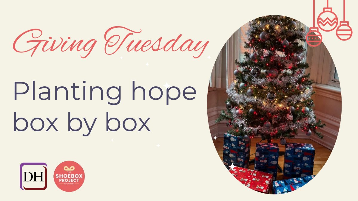 This Giving Tuesday, help support women experiencing or at risk of homelessness by donating a decorated shoebox. Drop off at 176 Bronson Ave, Ottawa, Nov 17–Dec 12. Let’s keep our Giving Tree growing!
#GivingTuesday #ShoeboxProject
