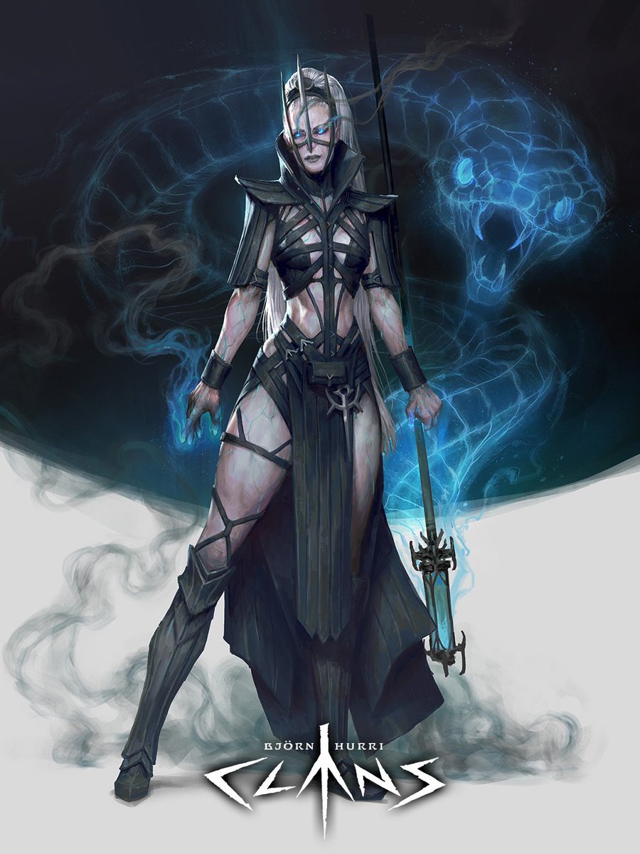 bjornhurri's tweet image. Dark Elf Summoner Mage | CLANS artbook available #artbook #noai #fantasy #demon #darkart #illustration #creature #design #conceptart #art  #artist  #artwork  #artistsoninstagram  #instaart