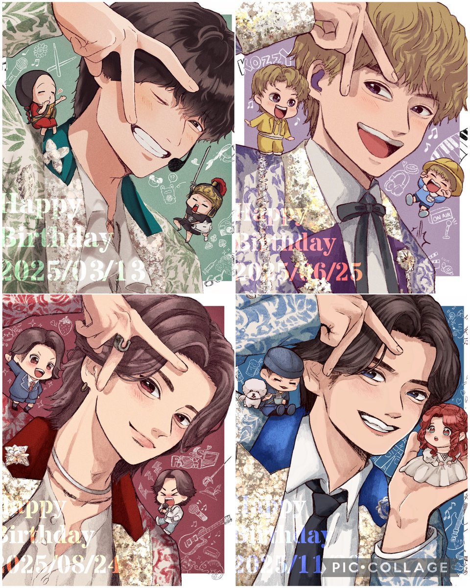 💚からメンカラスーツ誕生日絵を始めました。
マイクとイヤモニ忘れ、
塗り方とかも色々と変わっております😳