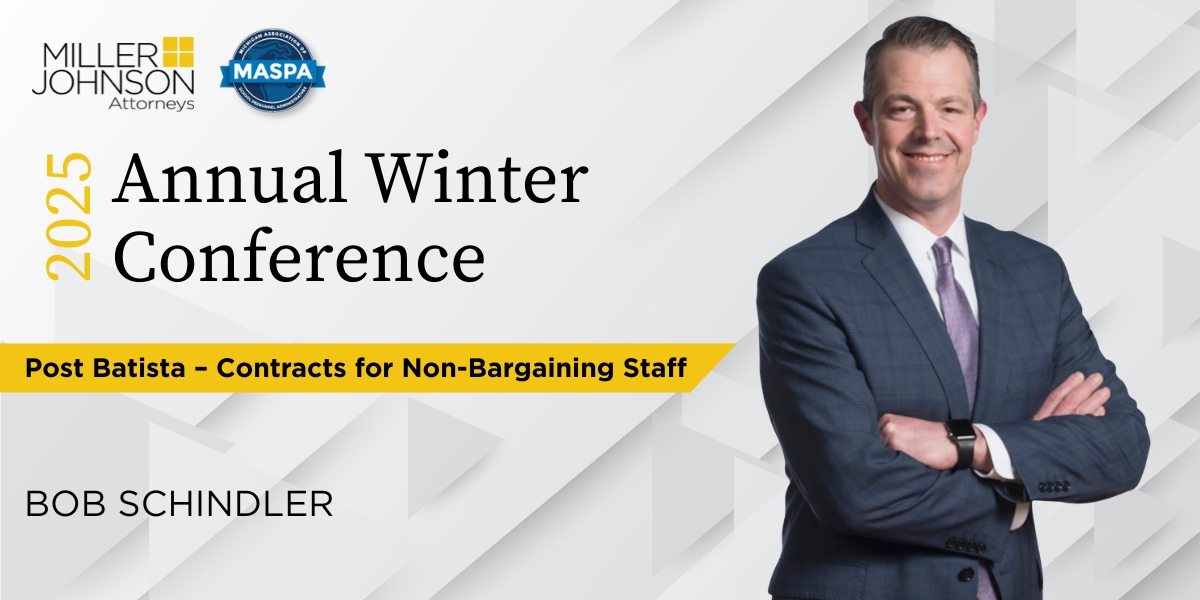 Miller Johnson Ed Law tweet media