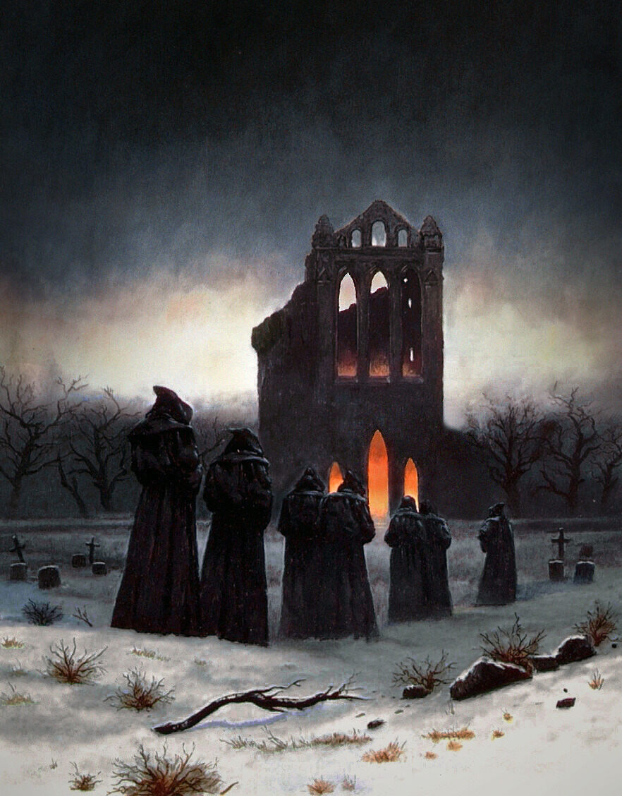 artenpedia's tweet image. The List of Seven, 1993 - oil on board
― Les Edwards (British, b.1949)