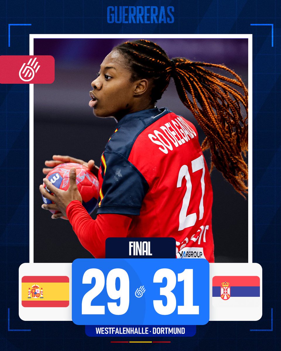 🏆 Campeonato del Mundo #GERNED2025
🏟️ Westfalenhalle

📍 Main Round | Jornada 1️⃣
🆚 España 🇪🇸 2️⃣9️⃣-3️⃣1️⃣ 🇷🇸 Serbia

⏱️ 60' - Final

📺<a href="/teledeporte/">Teledeporte</a>

🎙️𝐿𝑎𝑠 𝐺𝑢𝑒𝑟𝑟𝑒𝑟𝑎𝑠 𝑐𝑎𝑒𝑛 𝑒𝑛 𝑠𝑢 𝑑𝑒𝑏𝑢𝑡 𝑒𝑛 𝑙𝑎 𝑀𝑎𝑖𝑛 𝑅𝑜𝑢𝑛𝑑

#️⃣ #Balonmano #HandsUpForMore