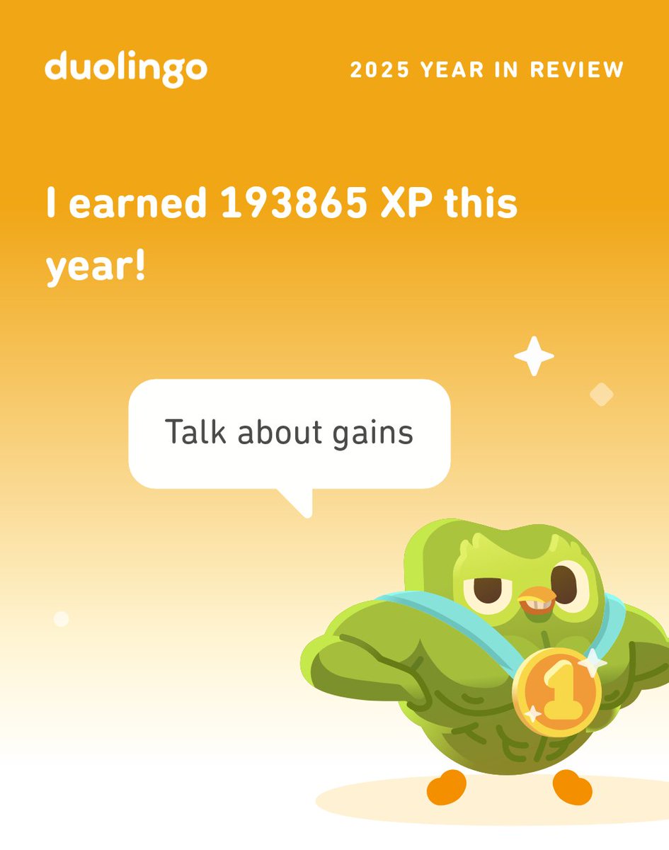 thewritingkoala's tweet image. Hey at least something went well for me this year...

#Duolingo #duolingo365 #languages