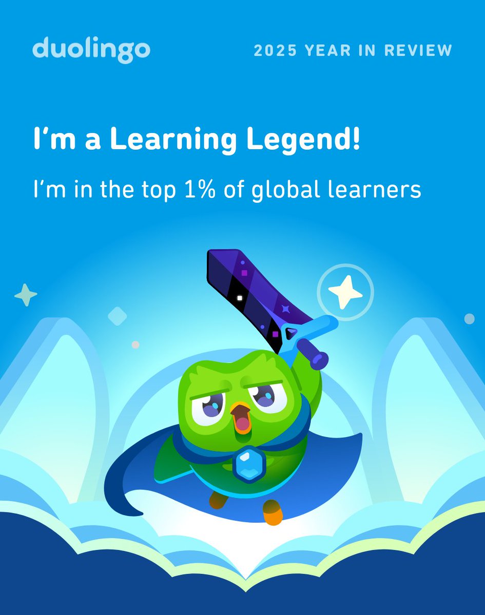 thewritingkoala's tweet image. Hey at least something went well for me this year...

#Duolingo #duolingo365 #languages