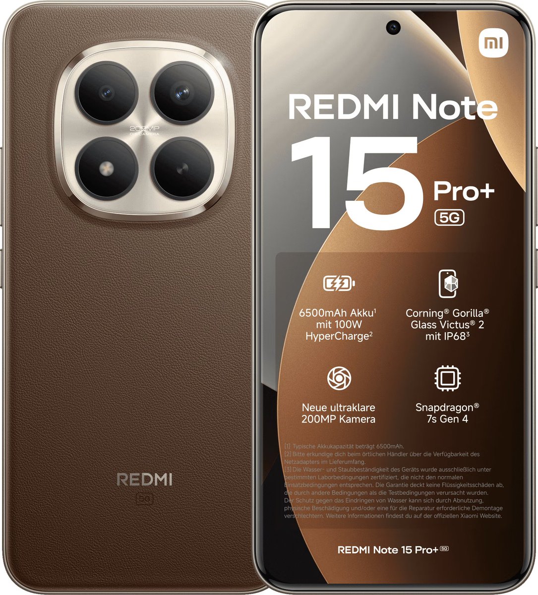 Sudhanshu1414's tweet image. REDMI Note 15 Pro+ 5G Specs, Renders &amp;amp; Price for Global (Thread)

- Snapdragon 7s Gen 4 
- 6.83&quot; CrystalRes AMOLED, 2772 x 1280, 120Hz, 3200nits, 447ppi, 12-bit, Corning Gorilla Glass Victus 2 
- 200MP Main (OIS) + 8MP Ultrawide + 32MP Selfie
- 6500mAh, 100W HyperCharge
- Xiaomi…