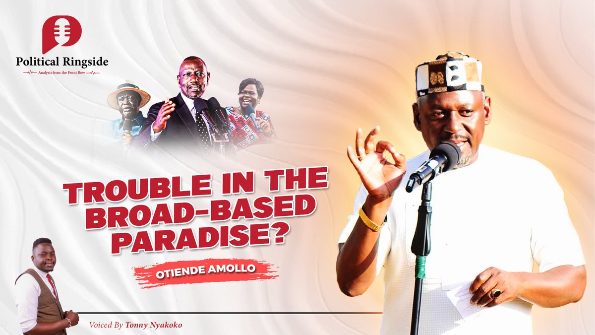 PoliRingside's tweet photo. MP Otiende Amollo causes storm in the broad-based government; questions ODM's actual stake as he emphasizes that deal is only valid until 2027 and not after.
What do you make of this?
#PoliticalRingside #FrontRowAnalysis #BroadbasedGovt
Watch: https://t.co/725ITRL7KS https://t.co/8TMeb497NH