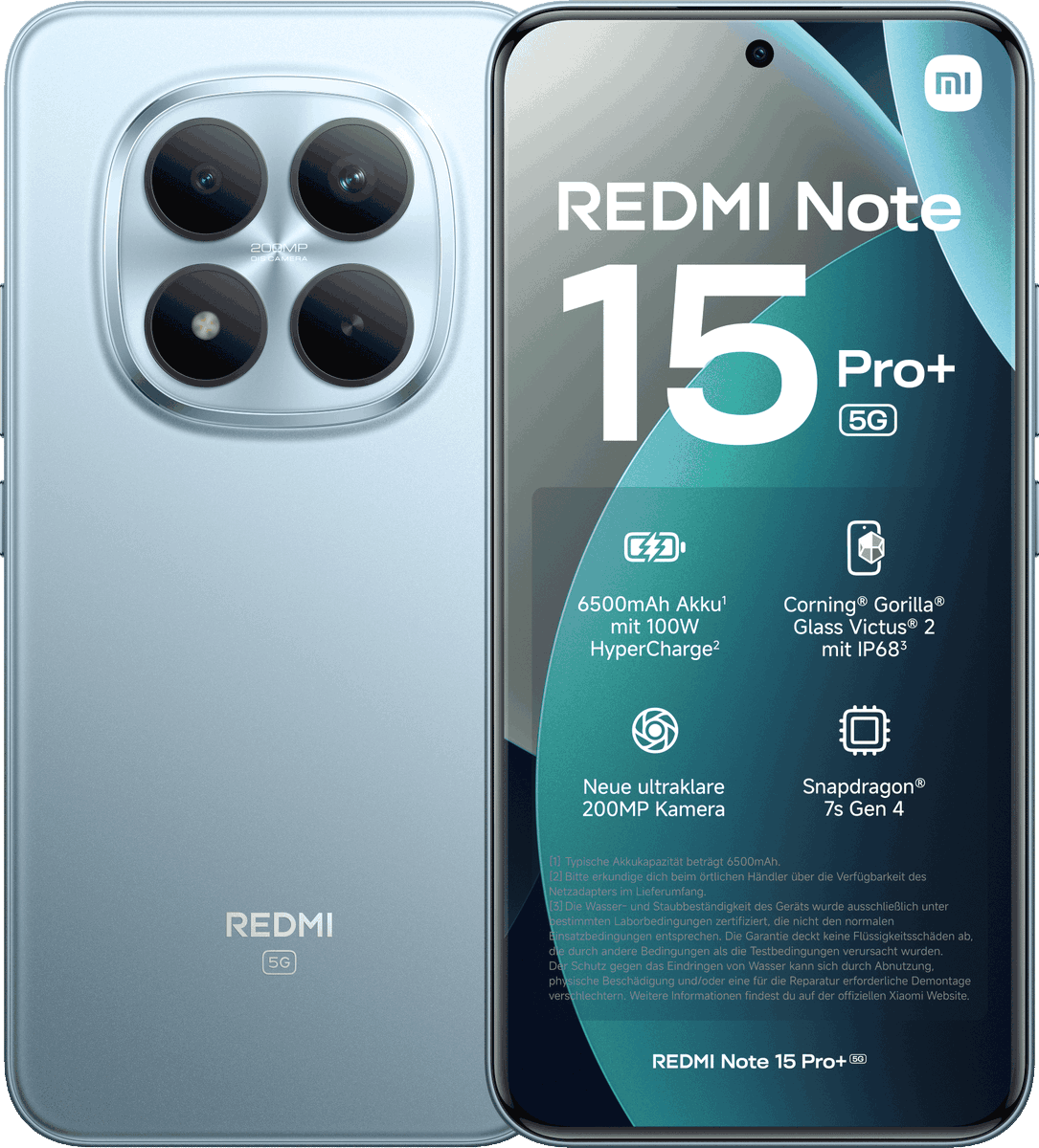 Sudhanshu1414's tweet image. REDMI Note 15 Pro+ 5G Specs, Renders &amp;amp; Price for Global (Thread)

- Snapdragon 7s Gen 4 
- 6.83&quot; CrystalRes AMOLED, 2772 x 1280, 120Hz, 3200nits, 447ppi, 12-bit, Corning Gorilla Glass Victus 2 
- 200MP Main (OIS) + 8MP Ultrawide + 32MP Selfie
- 6500mAh, 100W HyperCharge
- Xiaomi…
