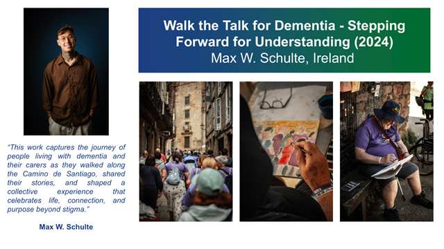 AlzheimerEurope's tweet photo. @AlexKornhuber Meet our #AEAntiStigmaAward finalists! 
“This work captures the journey of people living with dementia and their carers as they walked along the Camino de Santiago, shared their stories, and shaped a collective experience that celebrates life, connection, and purpose” Max Schulte https://t.co/R5UHKRLPUR