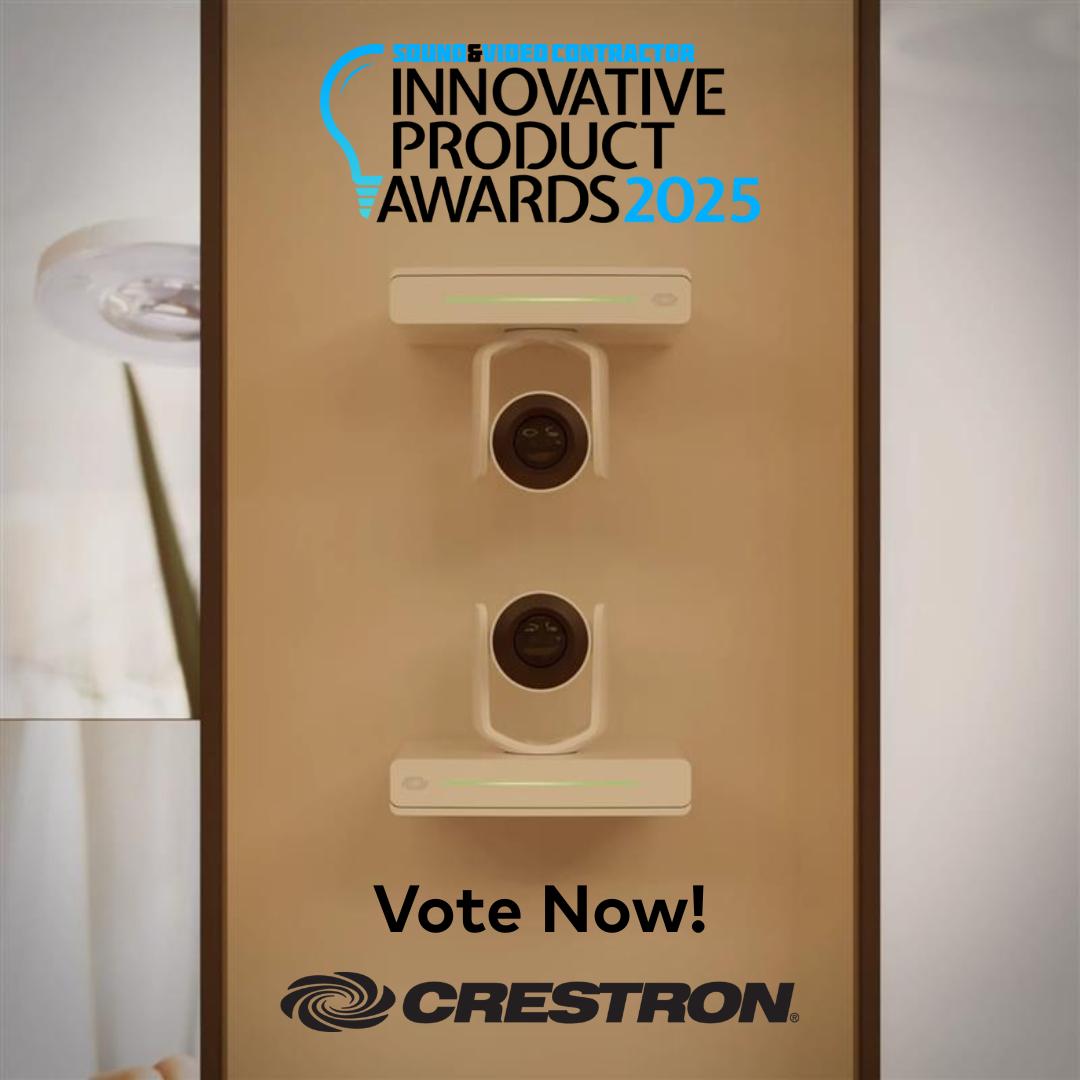 KCrestron's tweet photo. We’re honored to be nominated for an SVC Innovative Product Award! 🎉
Vote for Crestron under Cameras for 1 Beyond Intelligent Switching.
Voting closes tomorrow, so don’t wait!
Cast your vote here: https://t.co/bCB8en4rQP https://t.co/61ftvd47IG