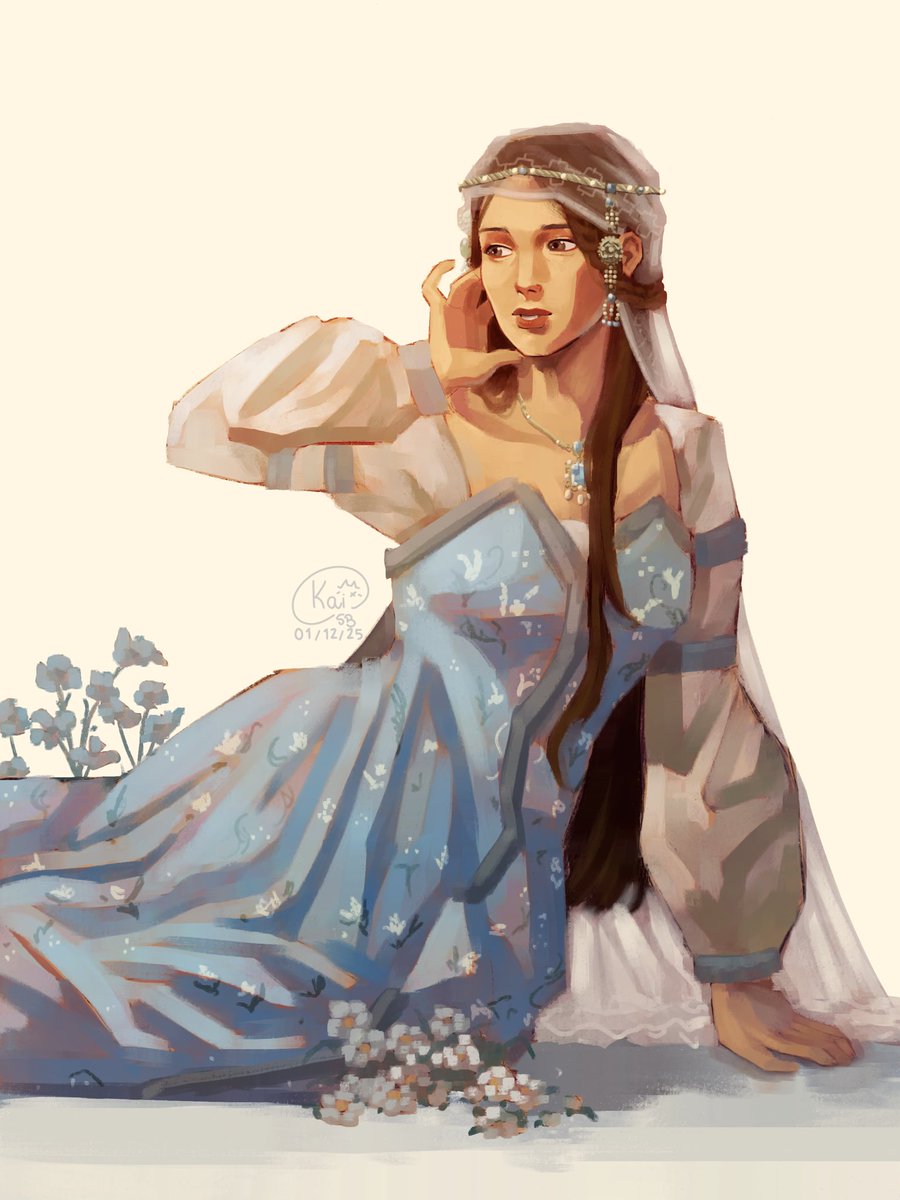 “the girl's long brown hair blew wild in the wind. she had a pretty face, he thought, but her eyes were sad and wary„ — jeyne poole 

really early birthday gift to <a href="/hanjifreaq/">nana 🇵🇸</a> by <a href="/M3owthKai/">Kai (Comms Open - on Vgen too!)</a> ⋆˙⟡♡