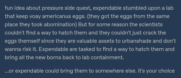 side quest idea