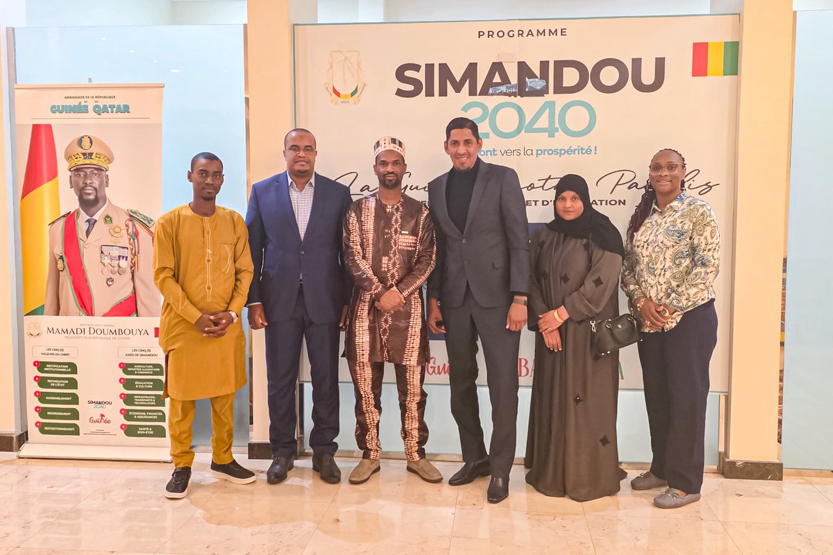 🔺 𝐕𝐈𝐒𝐈𝐓𝐄 𝐃𝐄 𝐂𝐎𝐔𝐑𝐓𝐎𝐈𝐒𝐈𝐄 
🔻 𝐃𝐨𝐡𝐚, 𝐥𝐞 𝟎𝟐 𝐝𝐞́𝐜𝐞𝐦𝐛𝐫𝐞 𝟐𝟎𝟐𝟓 - 

En marge de son séjour au Qatar, 𝐃𝐫. 𝐌𝐚𝐦𝐚𝐝𝐨𝐮 𝐌𝐨𝐮𝐜𝐭𝐚𝐫 𝐃𝐢𝐚𝐥𝐥𝐨, Directeur Représentant pays de la WAMY en Guinée, a effectué une visite de courtoisie à la