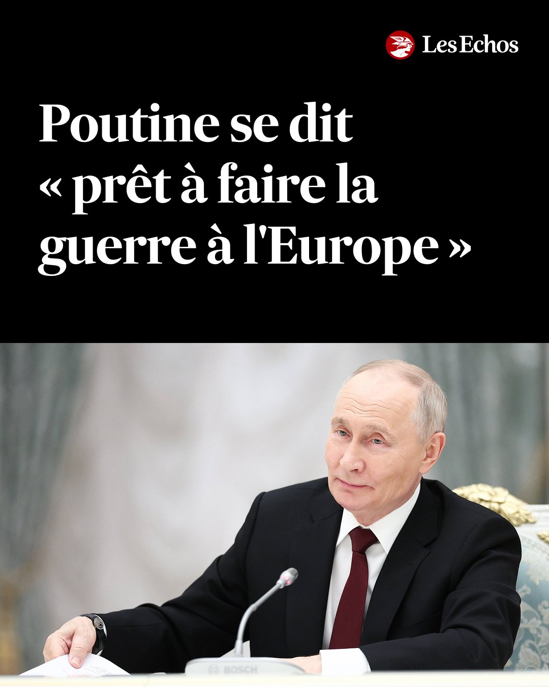 Une déclaration choc visant à effaroucher l'opinion publique occidentale. ➡️