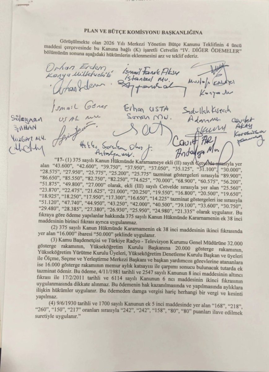 Olcay_Celik's tweet photo. YARDIMCI HİZMETLER SINIFINA GELİNCE “BÜTÇE YOK” ÖYLEMİ  
Yardımcı hizmetler sınıfı için Statü  düzenlemesi gündeme gelsin…
Hemen ayn�� ezber, aynı klişe, aynı bahane: “Bütçe yok.”

Ama bazı kadrolara 30 bin TL’yi aşan artışlar söz konusu olunca bir anda tablo değişiyor.
Daha dün “boş” denilen kasalar bir gecede doluyor, imzalar ışık hızında atılıyor, mucizevi bir şekilde bütçe yaratılıyor! 

Bu artık kimseye masal gibi gelmiyor.
Statü sorunu olunca bütçe yok, ayrıcalık olunca bütçe sınırsız.

Açık ve net:
Bu bir kaynak sorunu değil; kimlerin görülüp kimlerin yok sayıldığına dair bir tercih meselesi.

Yardımcı hizmetler sınıfı yıllardır sistemin görünmez yükünü taşıyor.
söz konusu yhs  olunca bir anda “tasarruf” hatırlanıyor.
Ne tesadüf ki, yüksek artışlarda kimsenin aklına tasarruf gelmiyor!

Bu çifte standart yüzünden kurum içi denge altüst edilmiş durumda.
Eşitlik iddiası kâğıt üzerinde kalmış; pratikte ise derin bir uçurum oluşmuş.

Ve artık bu ayrımcılık sadece haksızlık değil
Tahammül sınırlarını aşan açık bir adaletsizliktir.

Gerçek adalet varsa,
yardımcı hizmetlere de bütçe vardır! 

Ve unutulmasın:
Bu emek görmezden gelindikçe,
bizim sesimiz daha gür, daha kararlı ve daha sarsıcı çıkacaktır! #YardımcıHizmetlerSınıfı
@yhsegitimsen 
#YhsSözüTutulsun
#YardımcıHizmetlerSınıfı 

@RTErdogan @hasandogan
@eczozgurozel @csgbakanligi @MDervisogluTR @dbdevletbahceli @MevlutCavusoglu
@ErbakanFatih
@cevdetyilmaz @ComezTurhan @gamzetascier @hasanozturkmen
@melih_meric @gamzeilgezdi @aefakibaba @Mahi_Nur @mustafaelitas
@isikhanvedat
@yilmaztunc
@leylasahinusta
@avomerozmen
@abdullahguler_
@MhpTbmmGrubu
@oktay_saral @cenginyurt52
@Mehmetasila19 @DoganBekin
@mehmetucum
@Y_Akdogan
@drsoysal
@farukozcelikgsb
@MKalayci42
@ifarukaksu
@alikeskinkilic
@belginuygur10
@selcukktepeli
@fethigurer @selcukozdag @SalihUzunDr @avidrissahin @abdulhamitgul @memetsimsek
@Cem__Sahin @MehmedAltinoz  @avbehiye @ozngndgdu @deryaayaydin34 @ogunstar