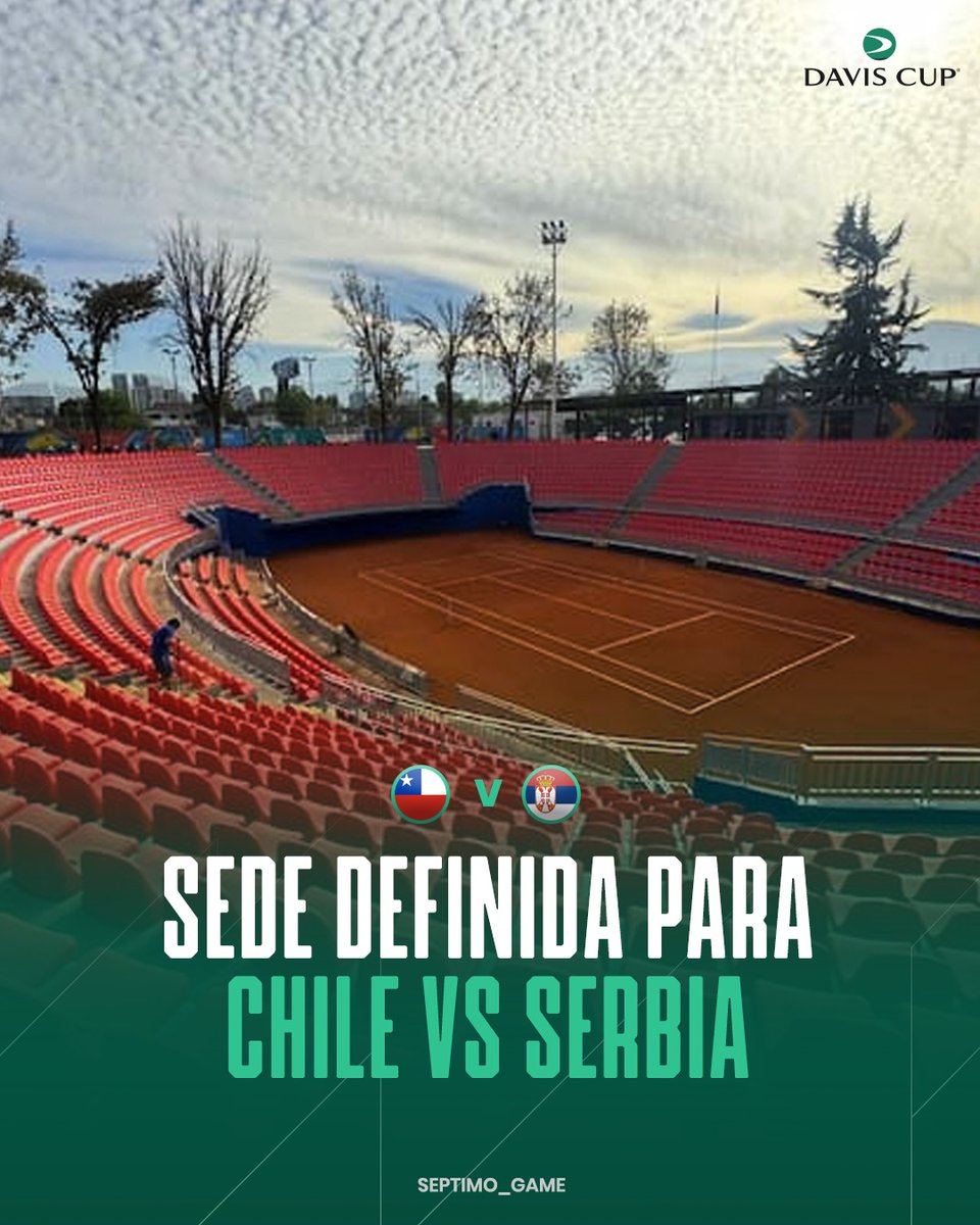 SERÁ EN EL ESTADIO NACIONAL 🏟️ 

Este martes Nicolás Massú confirmó que el Court Central Anita Lizana del Estadio Nacional va a ser el escenario donde Chile recibirá a Serbia por los Qualifiers de la Copa Davis 🎾

"Es súper importante jugar de local, a los jugadores les encanta