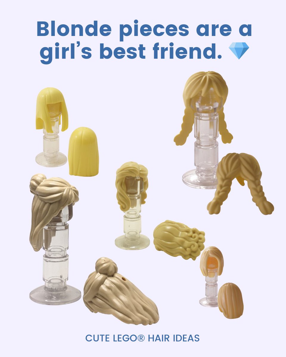 urbitrend's tweet image. Blonde LEGO® hair pieces = instant upgrade 💛✨
Pick your favourite: choose-a-brick.com/en-global/coll…