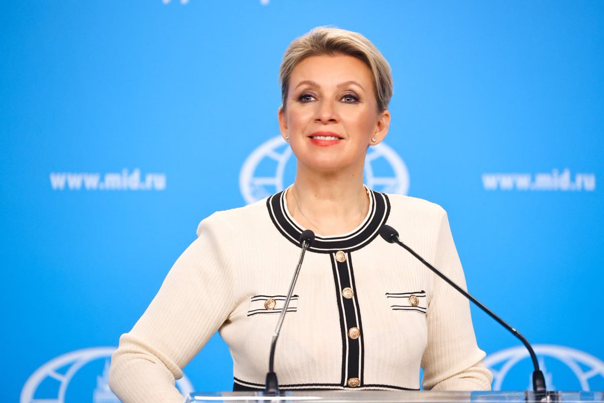 mfa_russia's tweet photo. 🎙 Briefing by Russia's Foreign Ministry Spokeswoman Maria #Zakharova of November 27, 2025

🔹 #KievRegimeCrimes
🔹 #Ukraine #West
🔹 #Moldova
🔹 #EU #Russophobia
🔹 #Japan #Militarisation
🔹 #GuineaBissau
🔹 #BRICS+
🔹 #Laos

📰 https://t.co/h5De4cbmNe
📺 https://t.co/SUI4PbBTMR https://t.co/YLWDBd6neJ