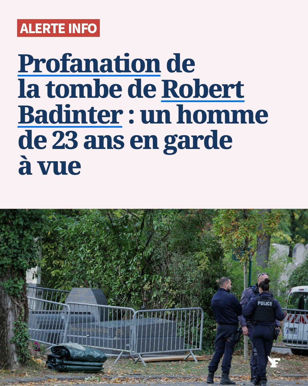 Le suspect est âgé de 23 ans et sans antécédent judiciaire. Il est actuellement en garde à vue afin d’éclairer les raisons de son passage à l’acte. →