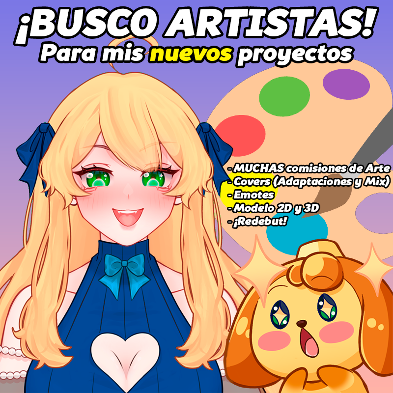 🎨Busco Artistas para mis Nuevos Proyectos!!!

Quiero conocer y apoyar el trabajo de muchos artistas, por favor 𝐝𝐞𝐣𝐞𝐧 𝐬𝐮 𝐩𝐨𝐫𝐭𝐚𝐟𝐨𝐥𝐢𝐨 y si gustan precio en este post!!! ✨

Estoy trabajando en muchos covers, mi redebut y mejoras en mi canal, así que ojalá comenten