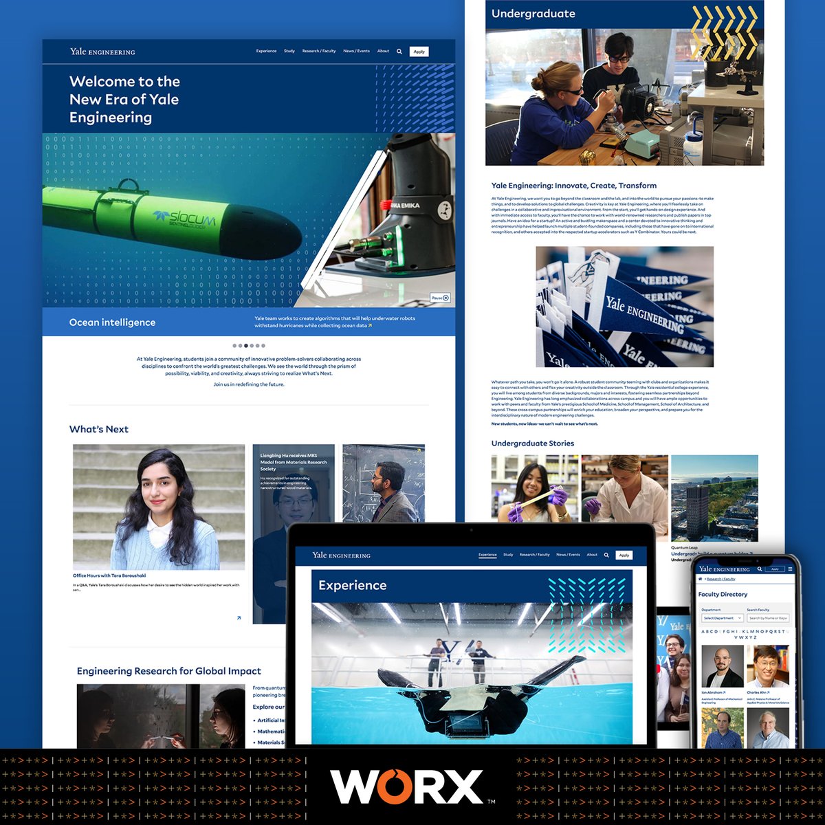 Congratulations to client partner <a href="/Yale/">Yale University</a> – as its football team became the first Ivy League to win an NCAA FCS tournament game, and its WORX-developed <a href="/YaleEngineering/">Yale Engineering</a> website was honored with an American Graphic Design Award for excellence in Web/UI/UX design. Boola Boola!