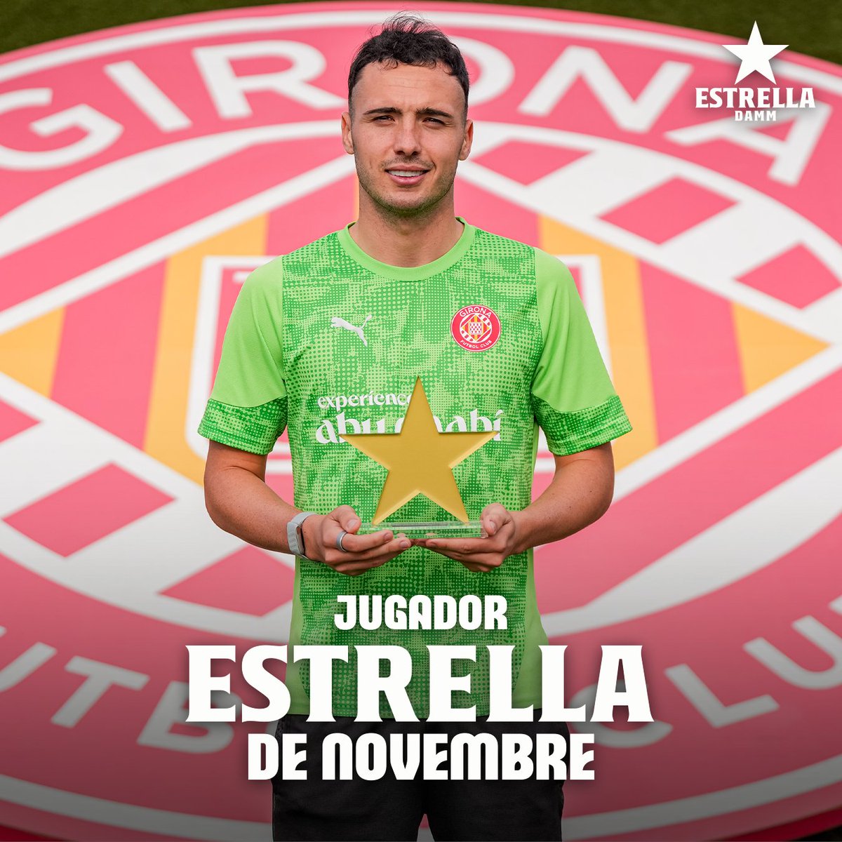 GironaFC's tweet photo. 🌟 Arnau, el Jugador Estrella del mes de novembre! 😍 https://t.co/St30pr7bgC